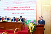 Hội thảo Khoa học quốc gia "Xây dựng quy định về công tác chính trị, tư tưởng". 
