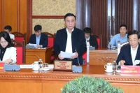 Thường trực Ban Bí thư Trần Cẩm Tú chủ trì họp Tiểu ban Tổ chức phục vụ Đại hội XIV của Đảng.