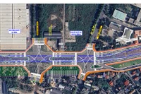 Phối cảnh cầu vượt trực thông trên tuyến đường Cổ Linh.