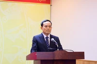 Đồng chí Trần Lưu Quang phát biểu tại hội nghị.