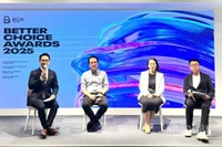 Ban tổ chức thông tin tại họp báo. (Ảnh: HNV)