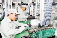 Sản xuất và lắp ráp linh kiện điện tử tại Khu Công nghệ cao Hòa Lạc. (Ảnh TRẦN AN)