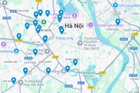 Bản đồ các khu vực ngập lụt tại Hà Nội do hoàn lưu bão số 11 