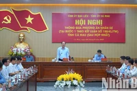 Hội nghị thông qua phương án nhân sự sau hợp nhất tỉnh Cà Mau.