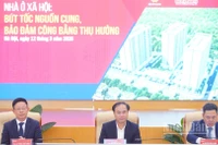 Hội thảo do Báo Tiền Phong tổ chức nhằm tạo diễn đàn trao đổi giữa các cơ quan quản lý, chuyên gia, doanh nghiệp và tổ chức tín dụng về những giải pháp thúc đẩy phát triển nhà ở xã hội trong thời gian tới. (Ảnh: HNV)