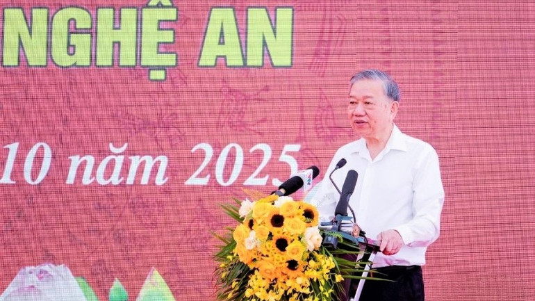 Tổng Bí thư Tô Lâm phát biểu tại Lễ khởi công. ok1-5772.jpg