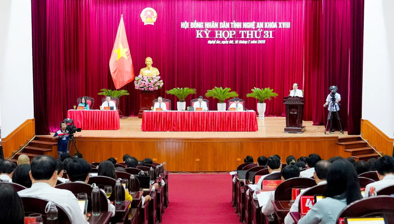 Quang cảnh Kỳ họp thứ 31, Hội đồng nhân dân tỉnh Nghệ An khóa XVIII. bna-dsc03154.jpg