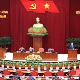 Khai mạc Hội nghị lần thứ 2 Ban Chấp hành Trung ương Đảng khóa XIV. (Ảnh: ĐĂNG KHOA)