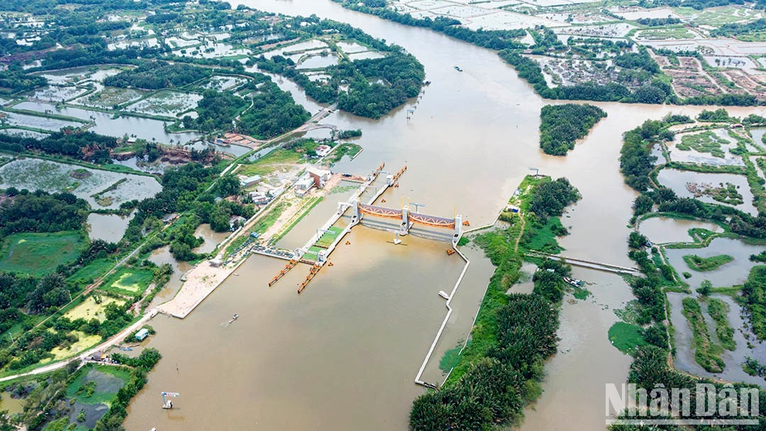 Cống ngăn triều Cây Khô nằm trên rạch Cây Khô (huyện Bình Chánh và huyện Nhà Bè) có tác dụng ngăn triều từ 2 con sông Soài Rạp và sông Cần Giuộc đổ vào trung tâm thành phố. Cống ngăn triều Cây Khô nằm trên rạch Cây Khô (huyện Bình Chánh và huyện Nhà Bè) có tác dụng ngăn triều từ 2 con sông Soài Rạp và sông Cần Giuộc đổ vào trung tâm thành phố.