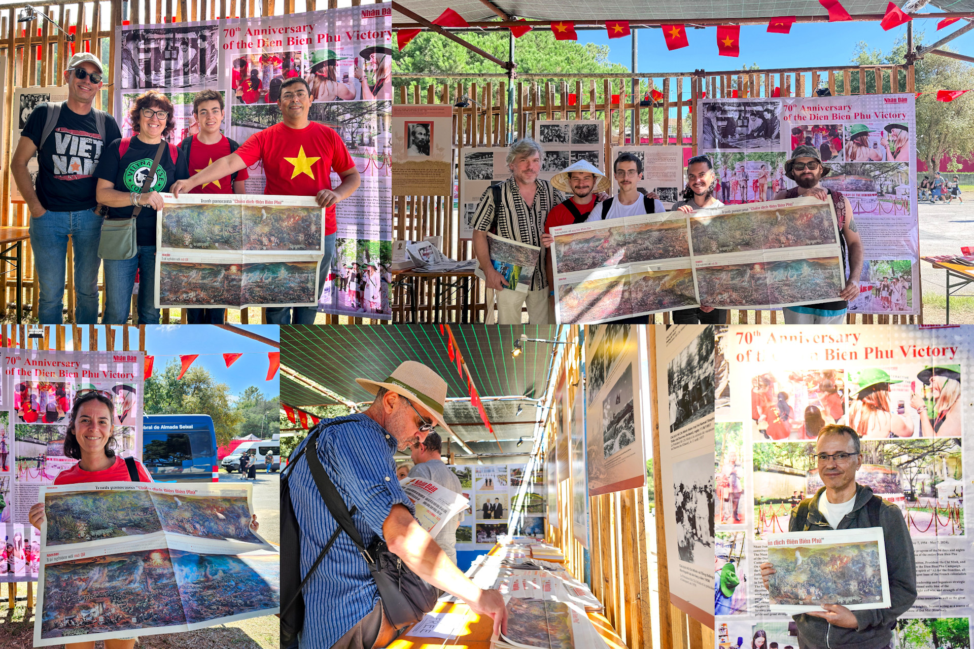 Nhiều khách tới thăm quan bày tỏ sự ấn tượng với Phụ san trong số đặc biệt ngày 7/5/2024 của Báo Nhân Dân in bức tranh panorama “Chiến dịch Điện Biên Phủ”, đánh giá cao sự sáng tạo truyền thông này vì giúp bạn bè quốc tế hiểu rõ hơn về lịch sử hào hùng của dân tộc Việt Nam. Nhiều khách tới thăm quan bày tỏ sự ấn tượng với Phụ san trong số đặc biệt ngày 7/5/2024 của Báo Nhân Dân in bức tranh panorama “Chiến dịch Điện Biên Phủ”, đánh giá cao sự sáng tạo truyền thông này vì giúp bạn bè quốc tế hiểu rõ hơn về lịch sử hào hùng của dân tộc Việt Nam.