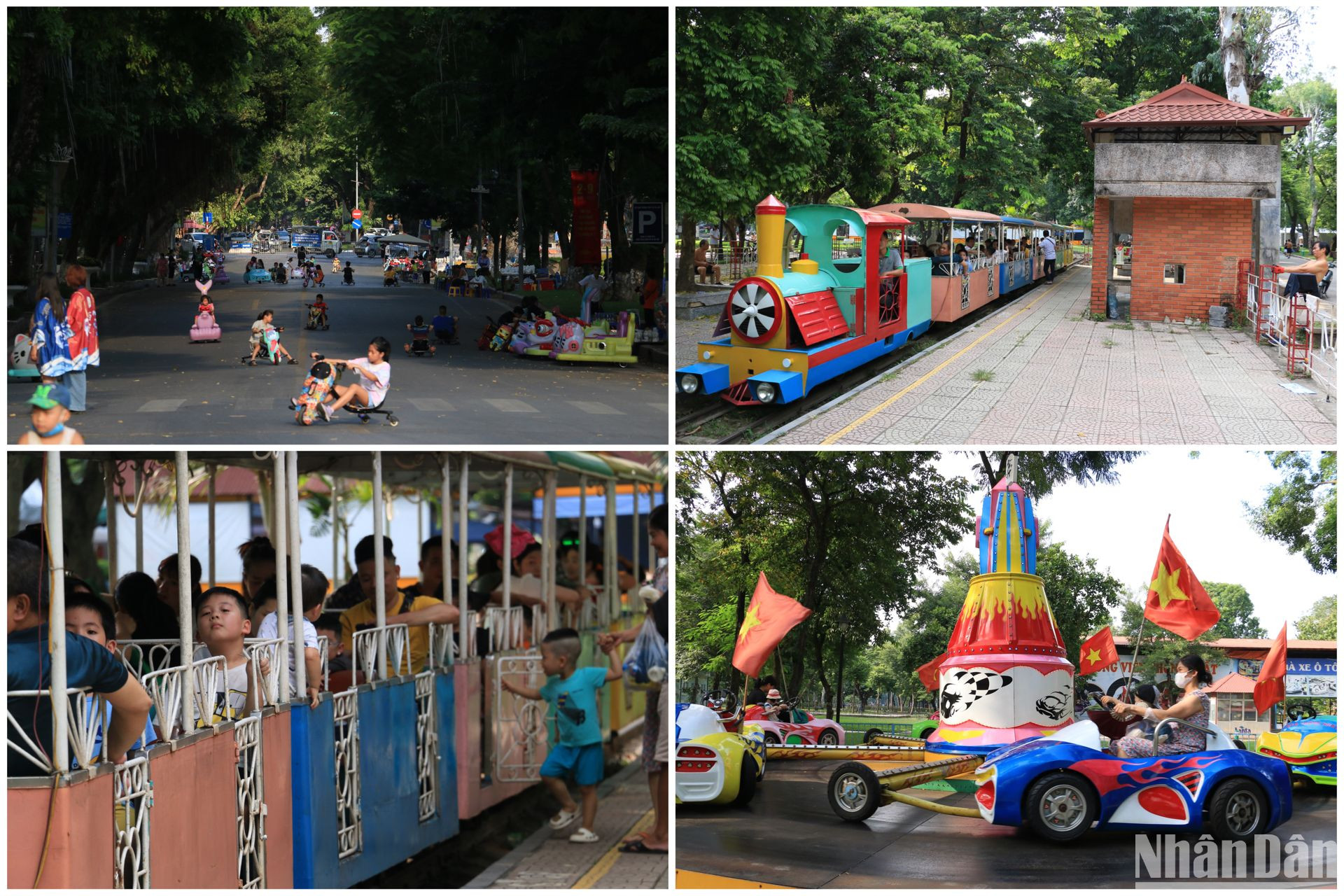 Công viên Thống Nhất cũng là địa điểm vui chơi giải trí thu hút nhiều bạn nhỏ với các trò chơi như đoàn tàu Thống Nhất, vòng quay ngựa gỗ, nhà gương,… Công viên Thống Nhất cũng là địa điểm vui chơi giải trí thu hút nhiều bạn nhỏ với các trò chơi như đoàn tàu Thống Nhất, vòng quay ngựa gỗ, nhà gương,…