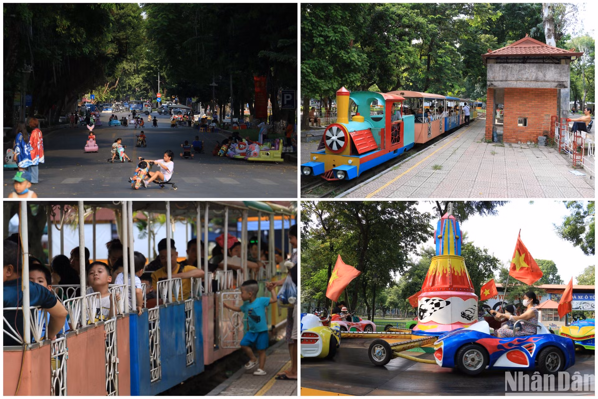 Công viên Thống Nhất cũng là địa điểm vui chơi giải trí thu hút nhiều bạn nhỏ với các trò chơi như đoàn tàu Thống Nhất, vòng quay ngựa gỗ, nhà gương,… Công viên Thống Nhất cũng là địa điểm vui chơi giải trí thu hút nhiều bạn nhỏ với các trò chơi như đoàn tàu Thống Nhất, vòng quay ngựa gỗ, nhà gương,…