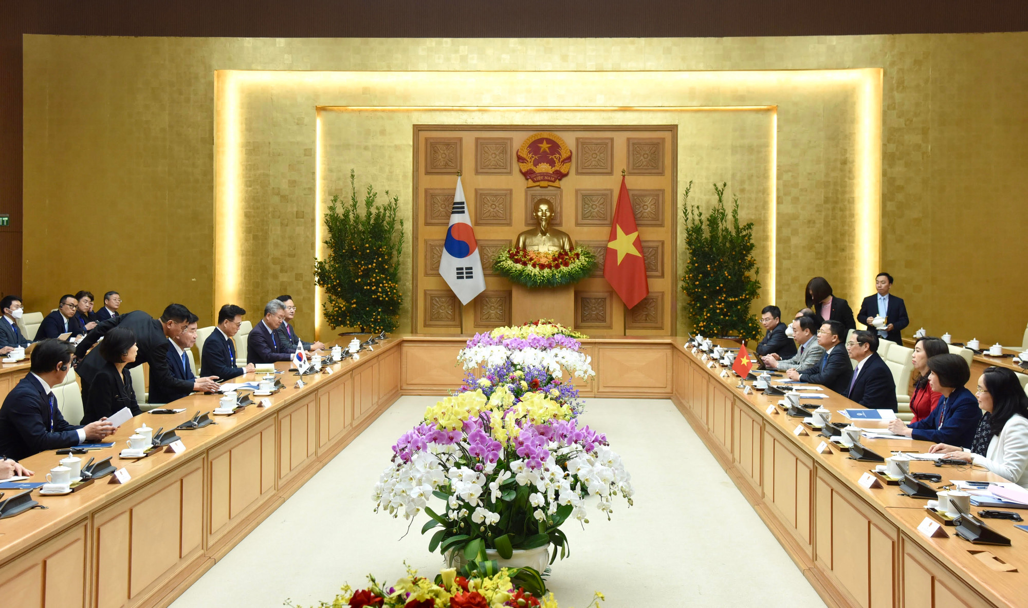 Quang cảnh buổi tiếp.