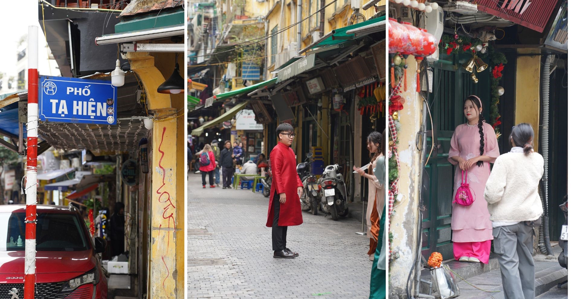 [Ảnh] Trào lưu chụp ảnh áo dài đón Tết của giới trẻ Hà Nội ảnh 5