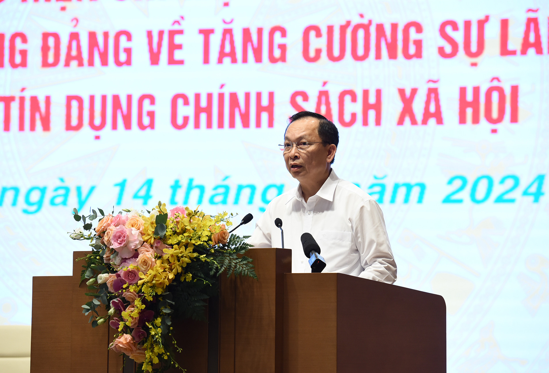 Phó Thống đốc Ngân hàng Nhà nước Việt Nam Đào Minh Tú phát biểu tại hội nghị.