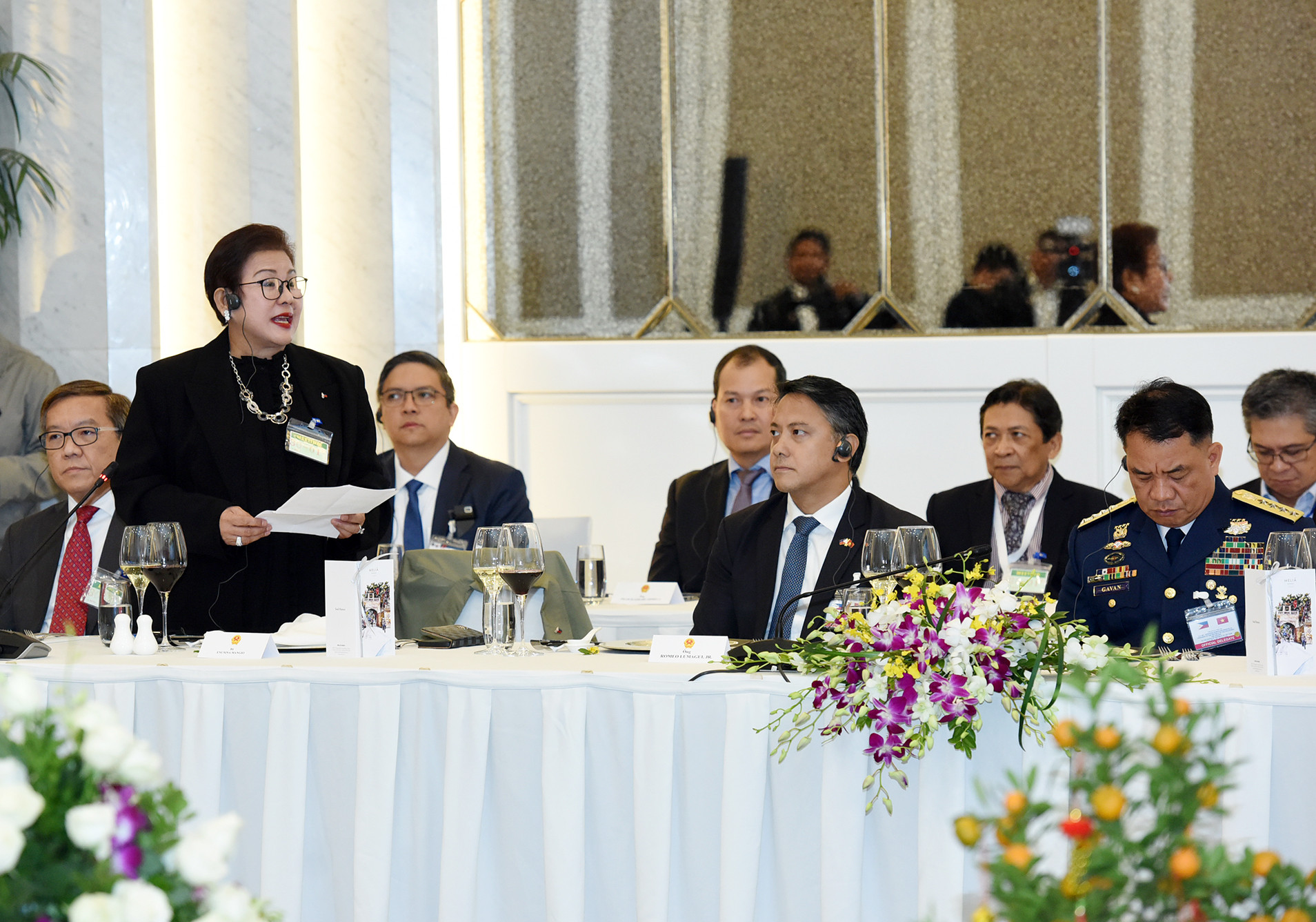 Đại diện doanh nghiệp Philippines phát biểu.