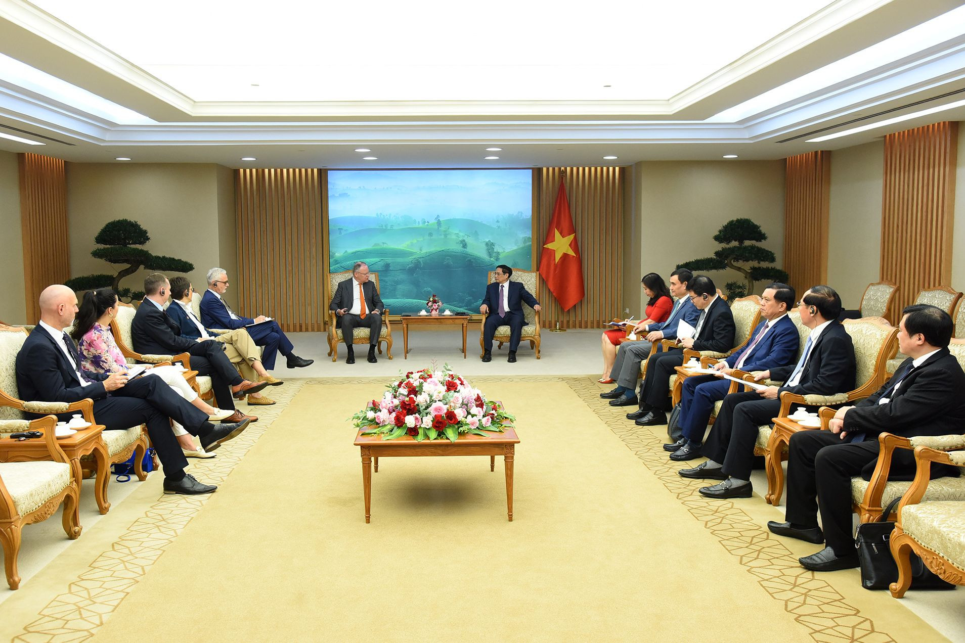 Quang cảnh buổi tiếp.