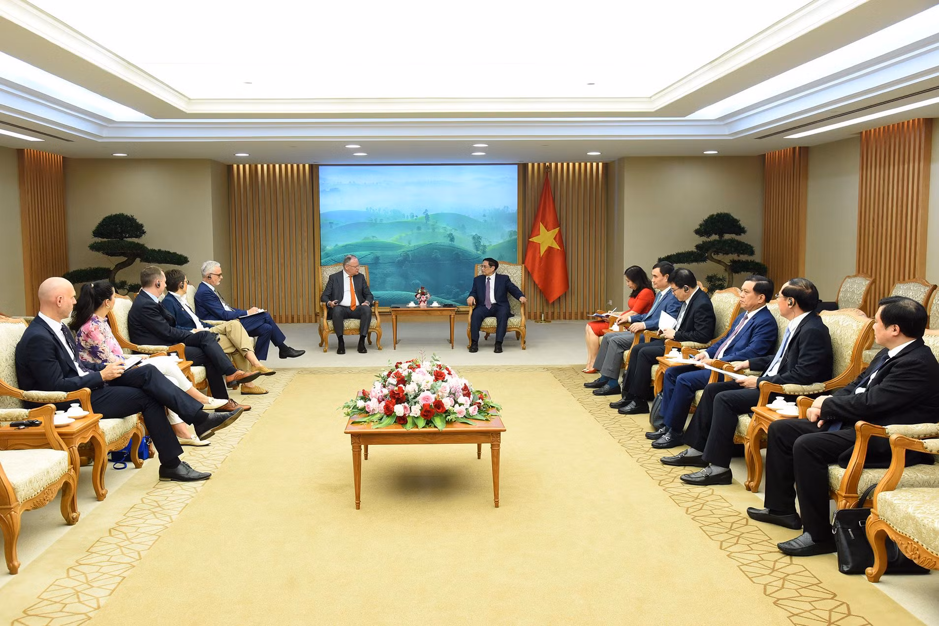 Quang cảnh buổi tiếp.