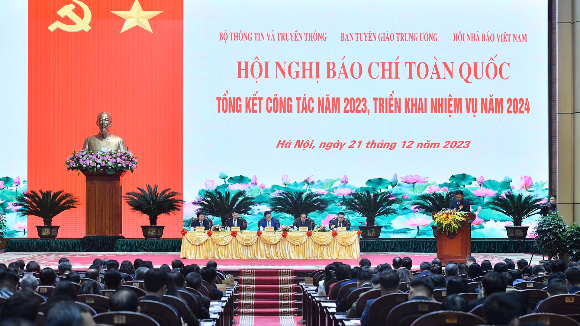 [Ảnh] Hội nghị Báo chí toàn quốc tổng kết công tác năm 2023, triển khai nhiệm vụ năm 2024