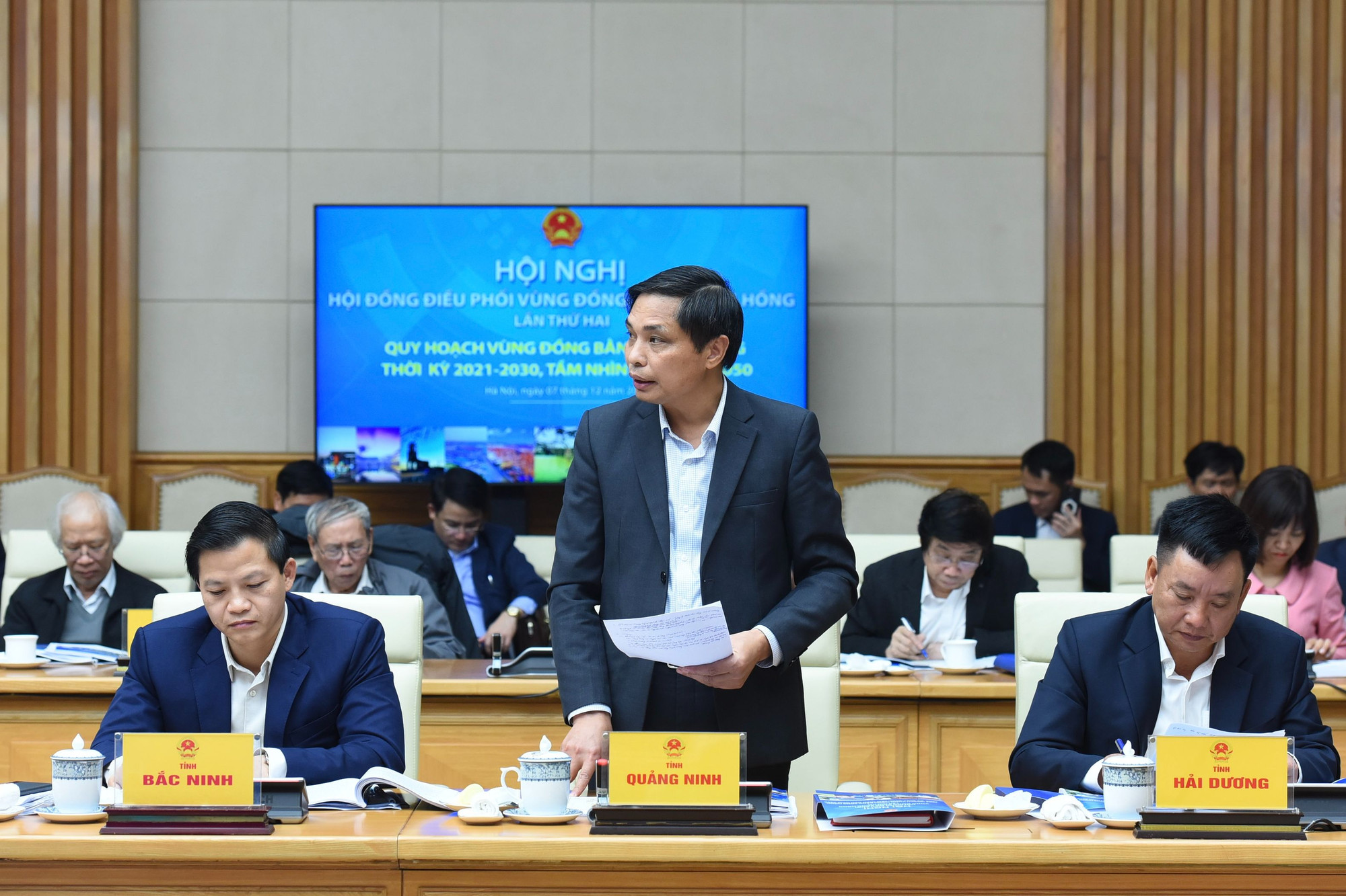 Đại diện lãnh đạo tỉnh Quảng Ninh phát biểu.