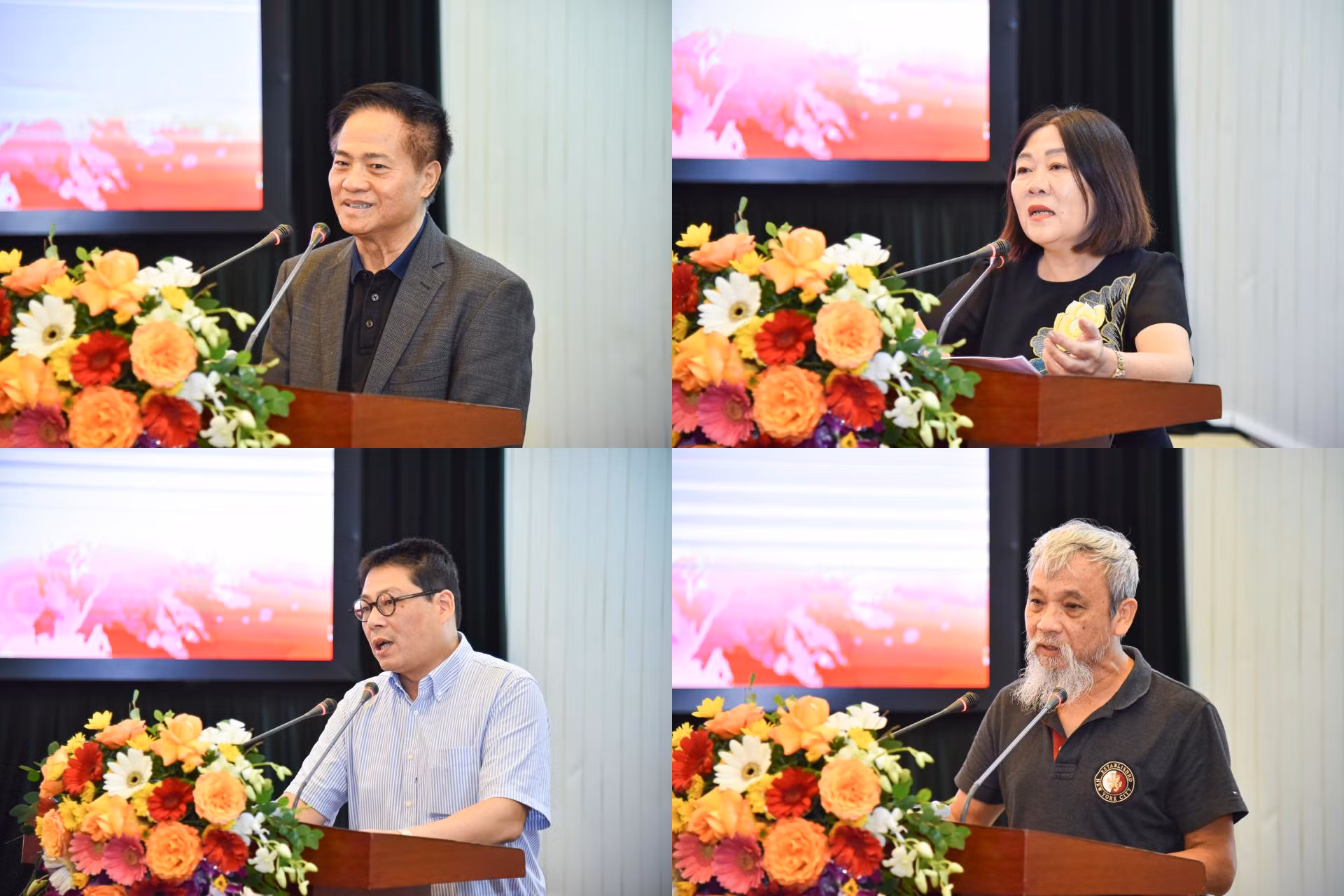 Các khách mời chia sẻ góc nhìn về các sáng tác nghệ thuật của Văn Cao tại buổi Hội thảo.