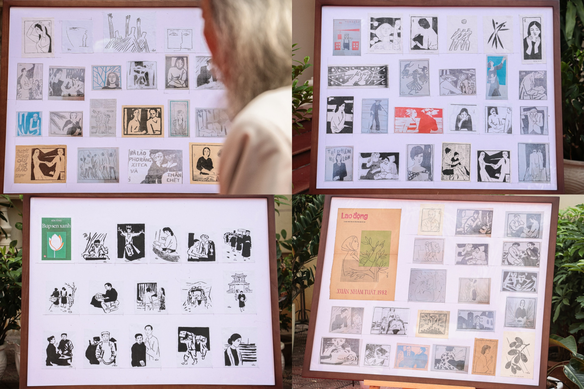 Triển lãm bên lề Hội thảo trưng bày 100 bức tranh minh họa và 100 bìa sách của Văn Cao.