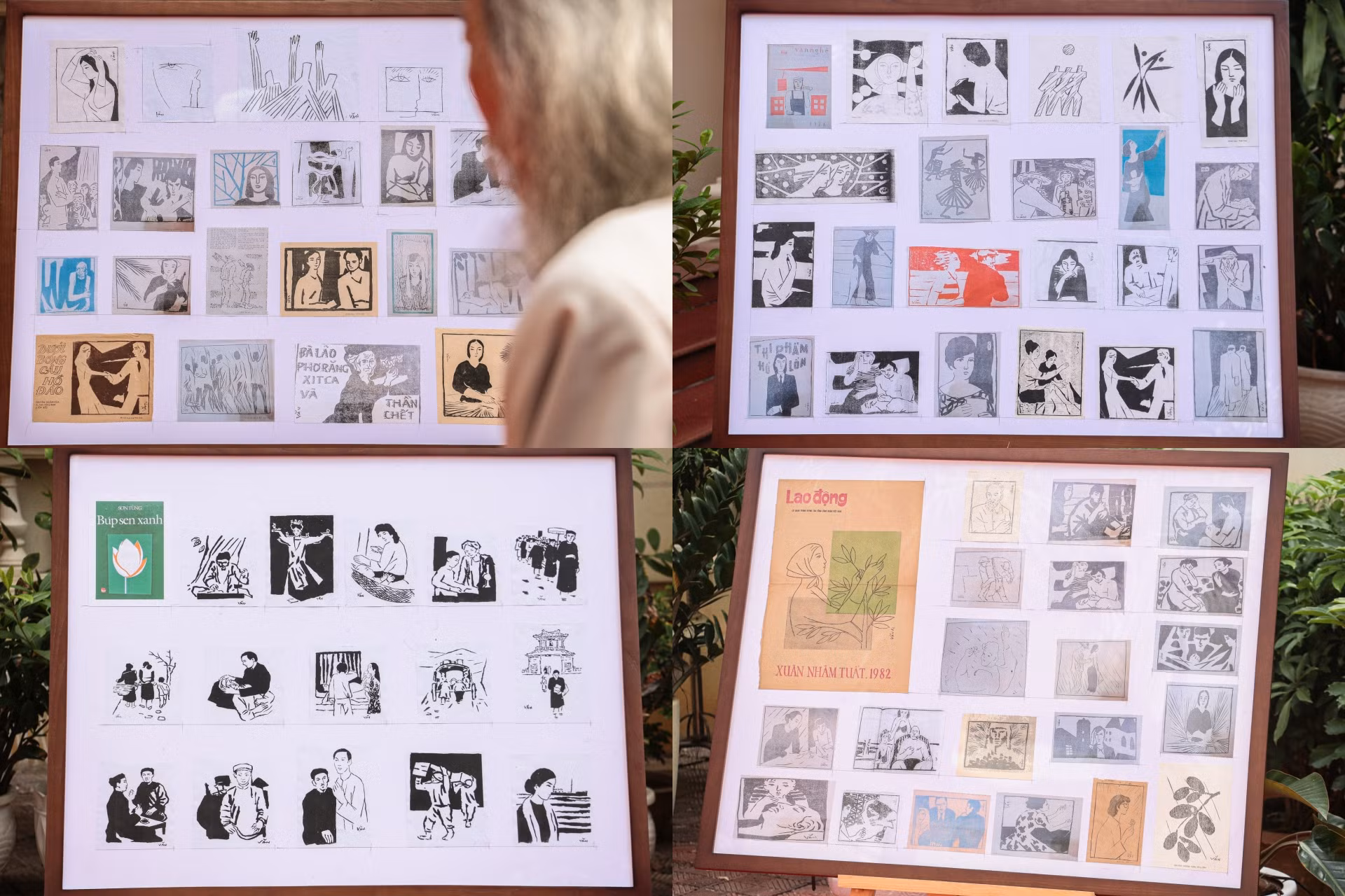 Triển lãm bên lề Hội thảo trưng bày 100 bức tranh minh họa và 100 bìa sách của Văn Cao.