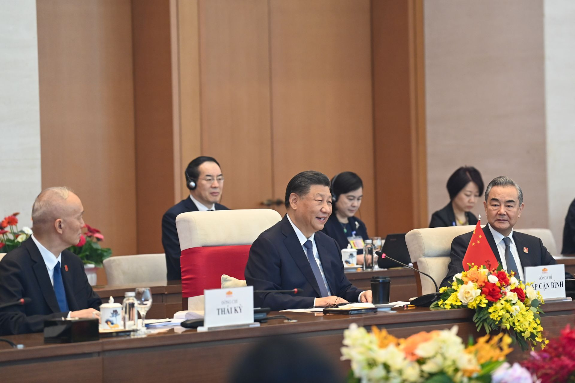 Tổng Bí thư, Chủ tịch Trung Quốc Tập Cận Bình phát biểu tại buổi hội kiến.