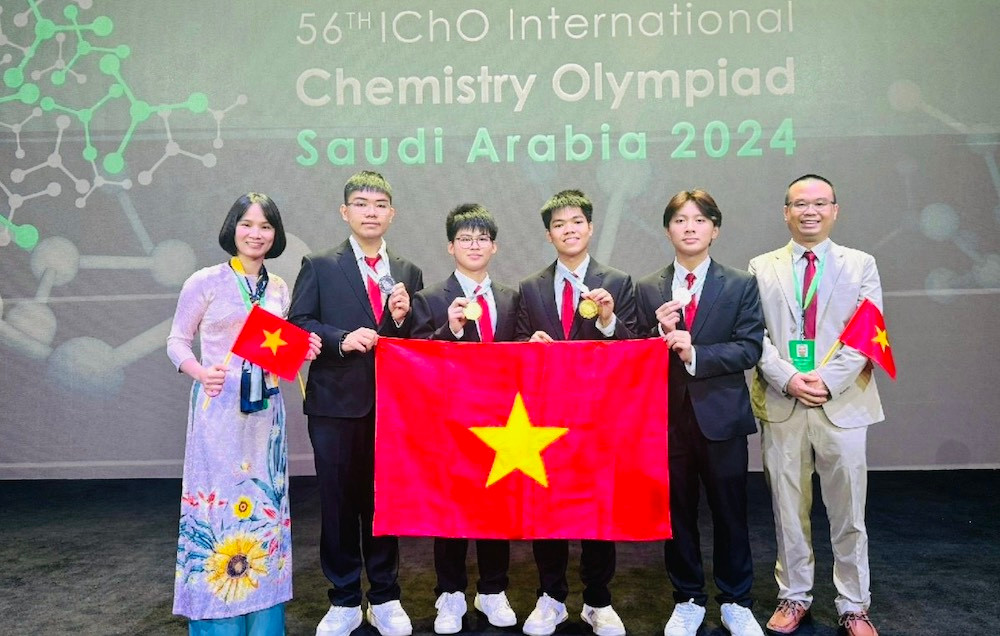 Đội tuyển Việt Nam đạt nhiều thành tích tại Olympic Hoá học quốc tế năm 2024