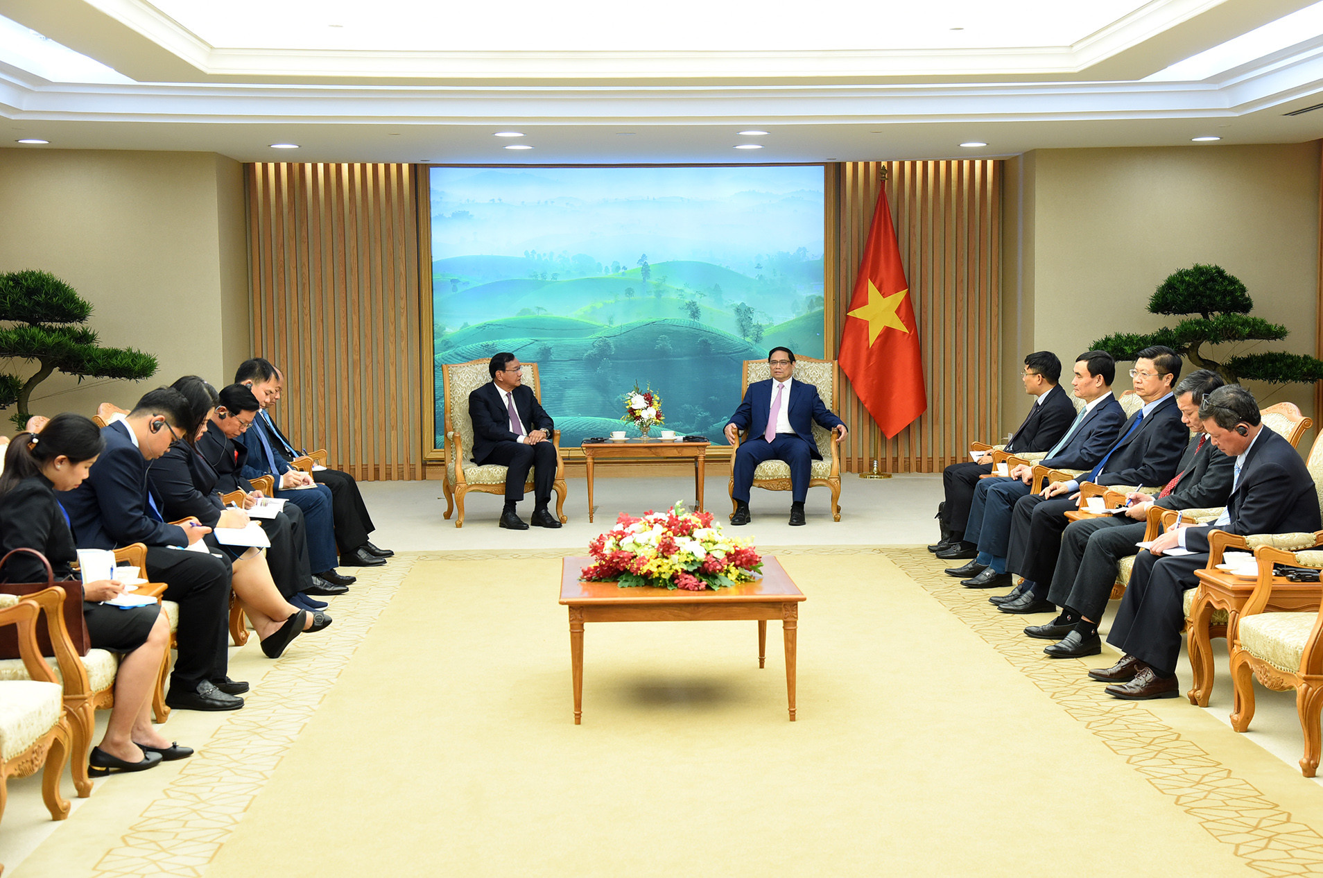 Quang cảnh buổi tiếp.