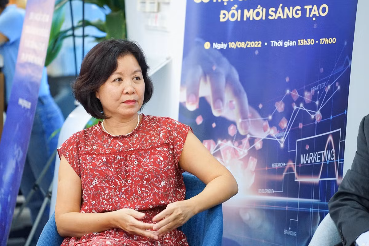 Bà Nguyễn Thị Ngọc Dung (Chuyên gia cấp cao về nghiên cứu và phát triển hệ sinh thái đổi mới sáng tạo, Trung tâm đổi mới sáng tạo Quốc gia, Bộ Kế hoạch và Đầu tư).