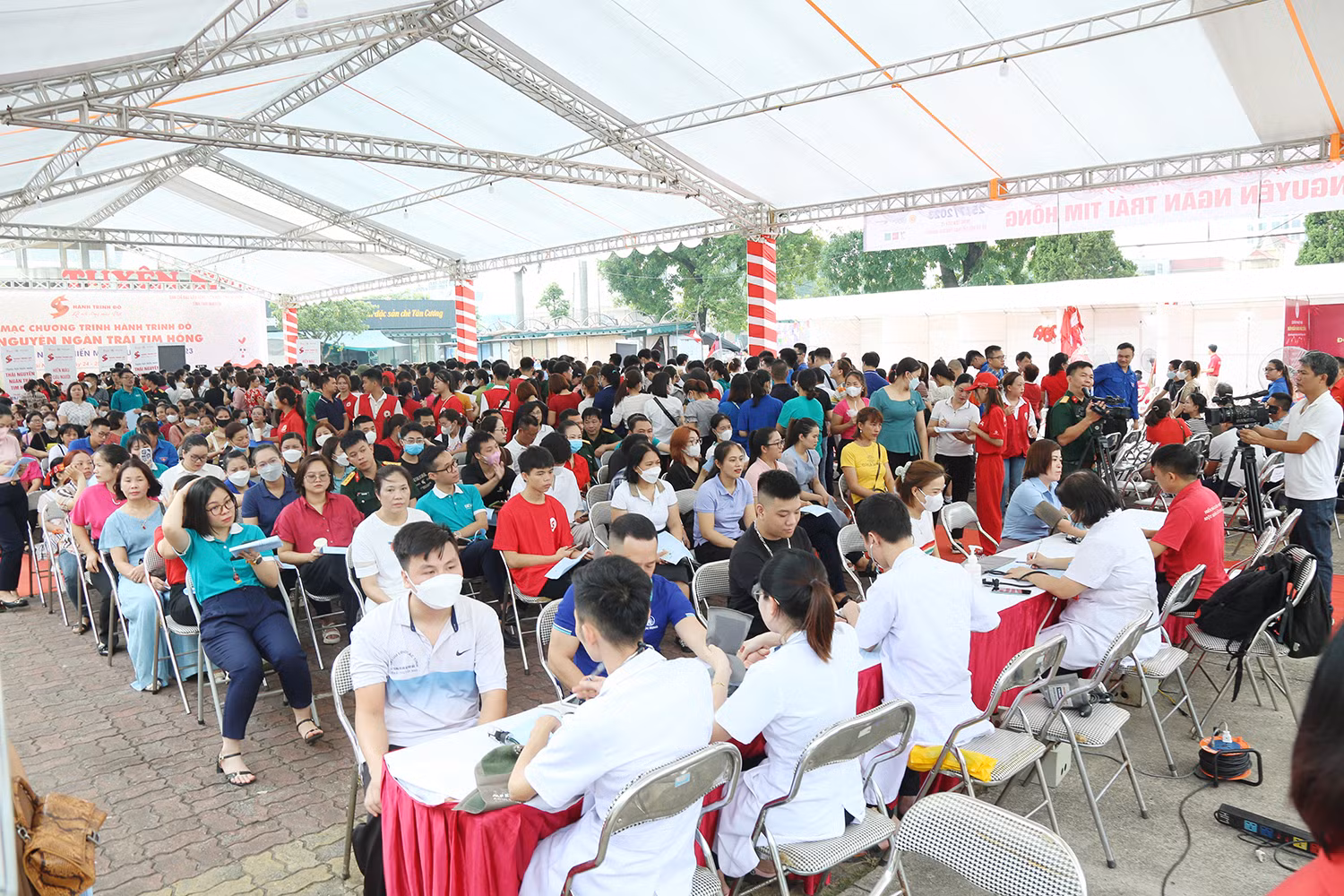 Phong trào hiến máu tình nguyện được lan tỏa rộng rãi.