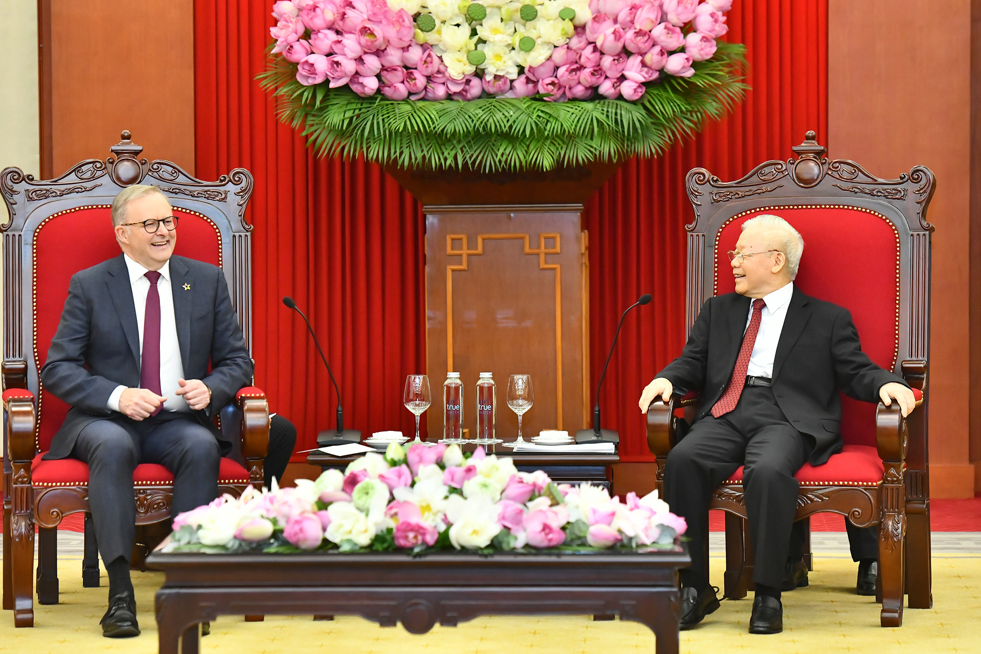 Tổng Bí thư Nguyễn Phú Trọng tiếp Thủ tướng Australia Anthony Albanese.