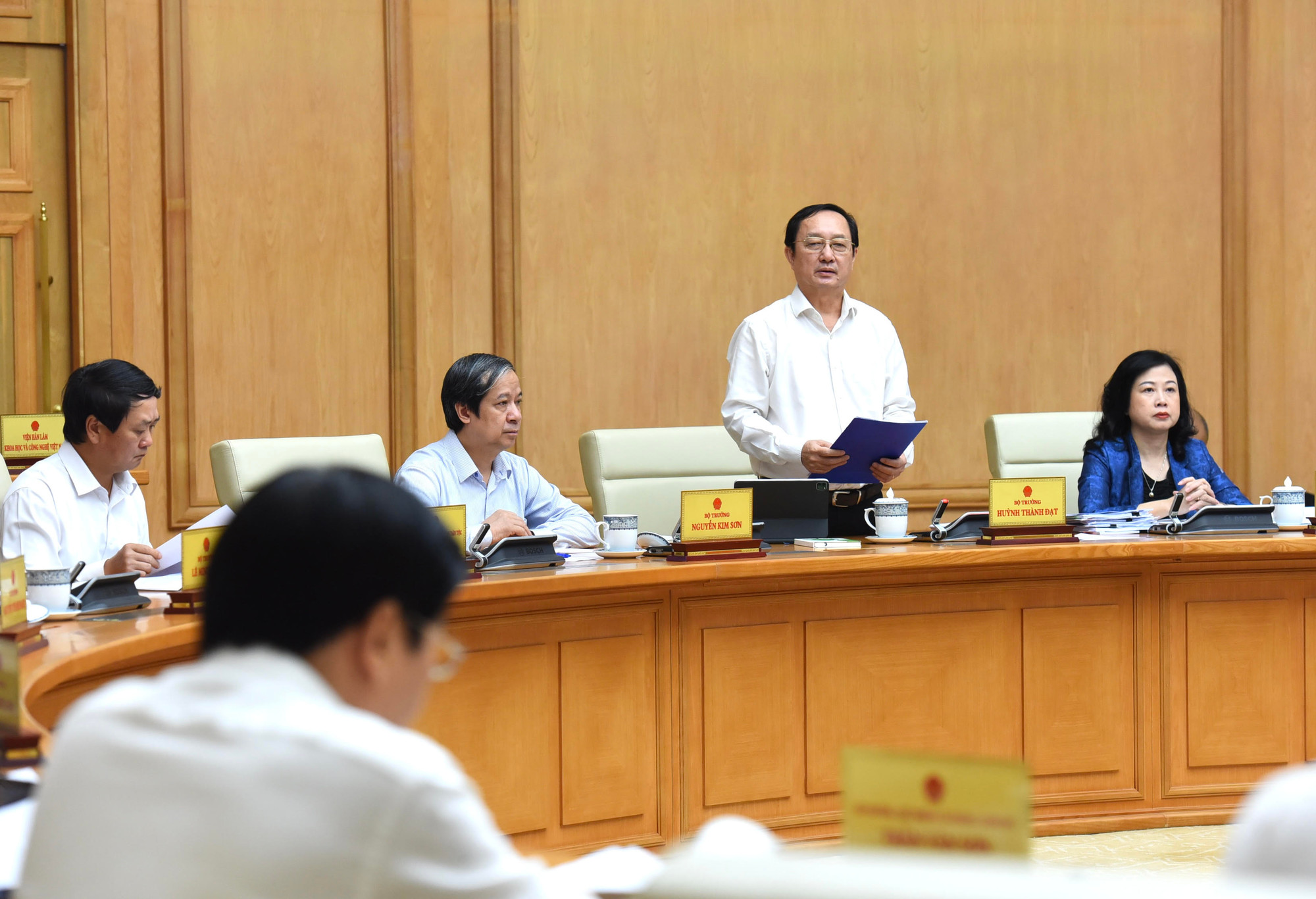 Bộ trưởng Khoa học Công nghệ Huỳnh Thành Đạt phát biểu.