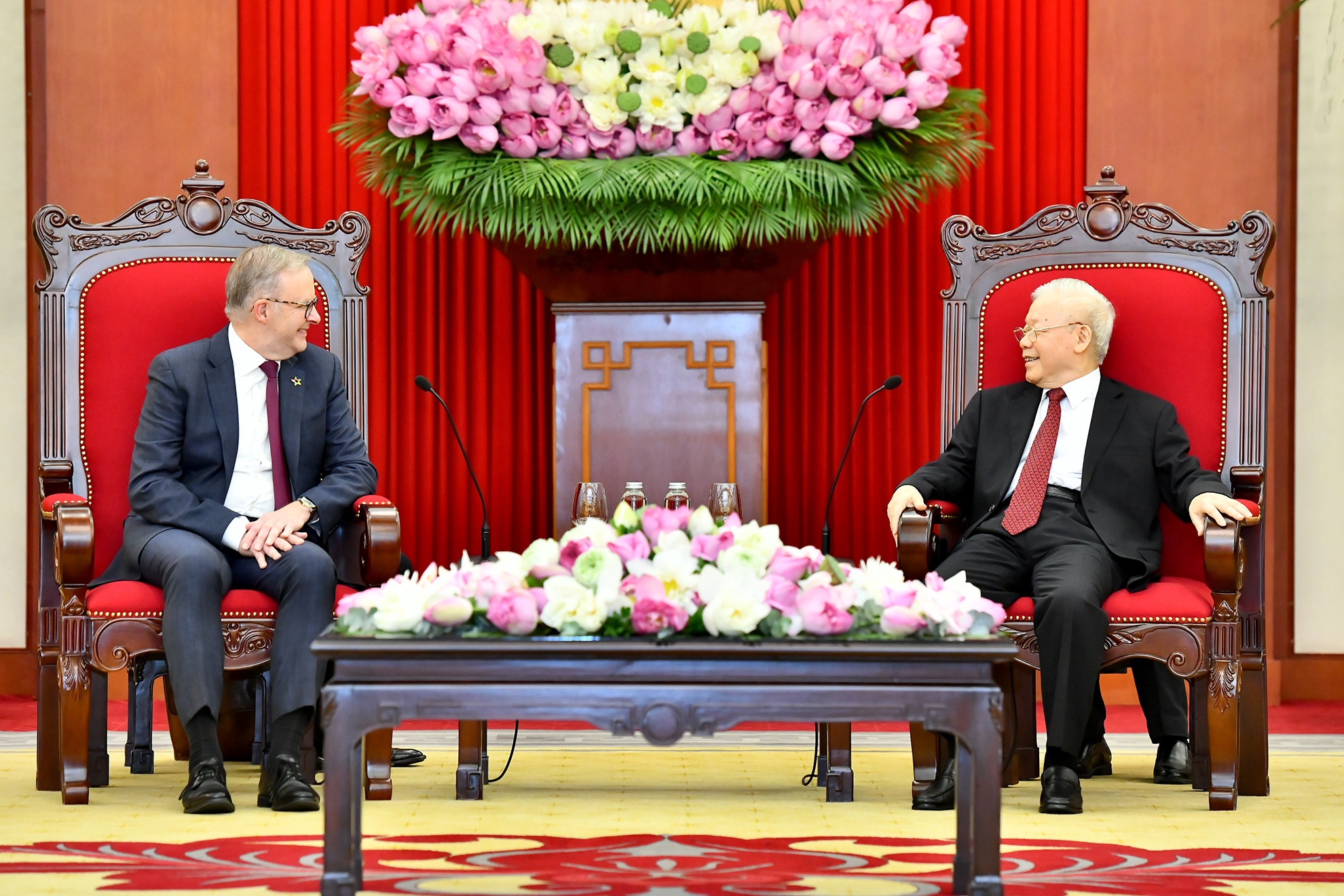 Tổng Bí thư Nguyễn Phú Trọng tiếp Thủ tướng Australia Anthony Albanese.