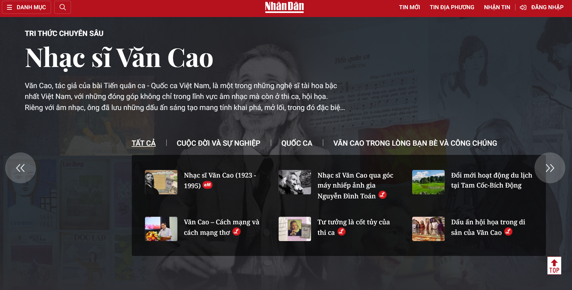 Trong 5 tháng kể từ khi ra mắt (tháng 7/2022), Báo Nhân Dân đã xây dựng gần 40 nội dung Tri thức chuyên sâu.