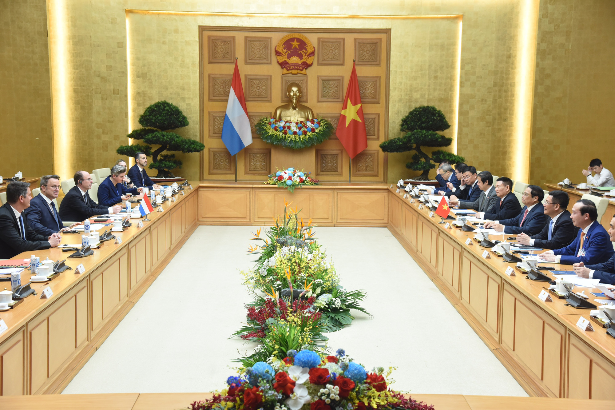 Quang cảnh buổi hội đàm.