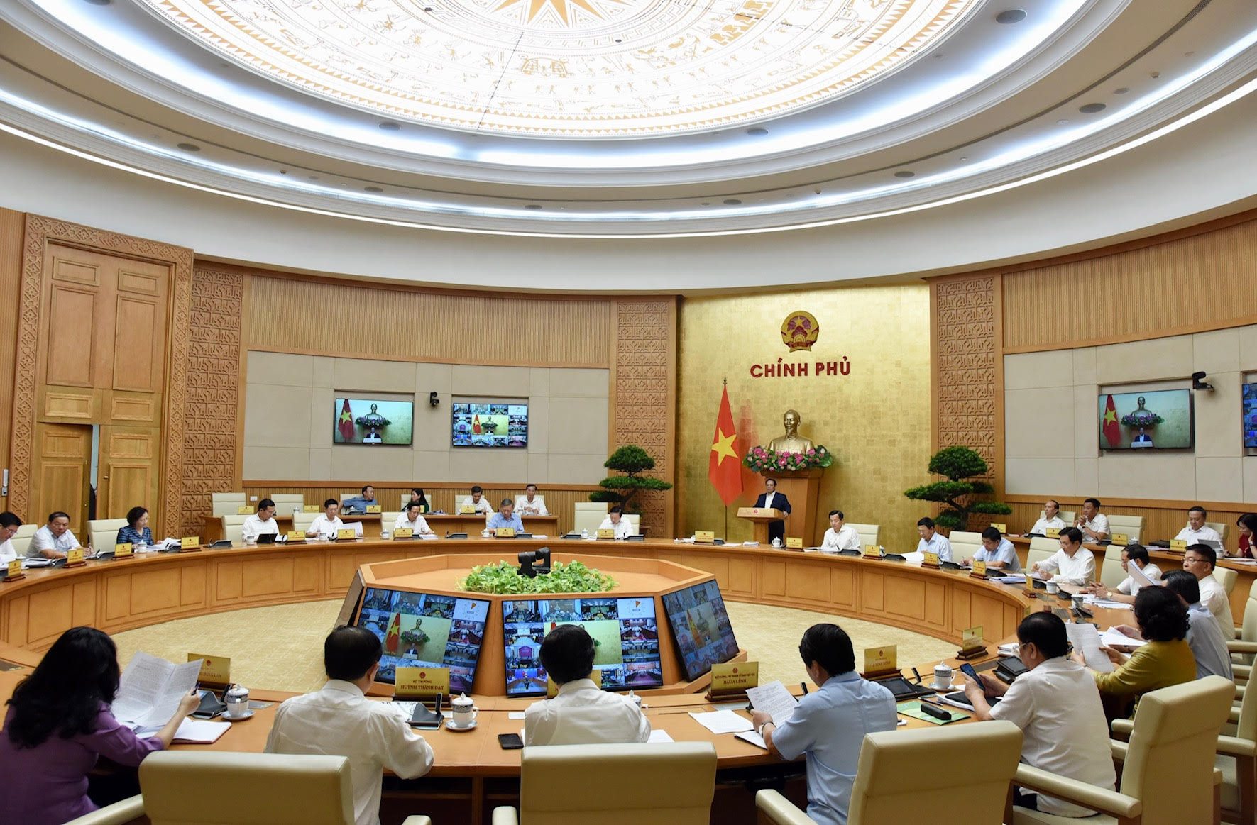 Quang cảnh phiên họp Chính phủ thường kỳ tháng 5/2023.