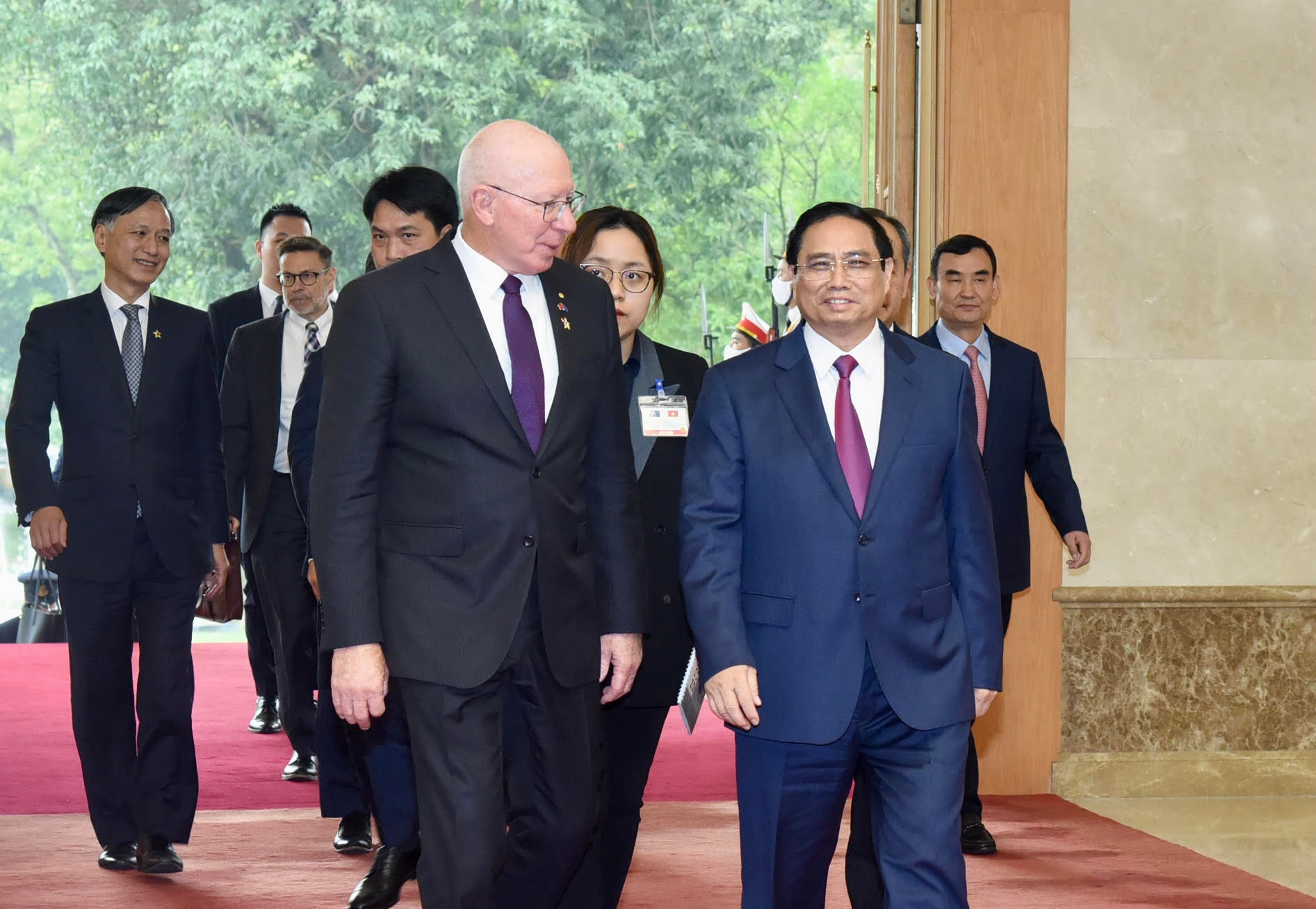 Thủ tướng Phạm Minh Chính và Toàn quyền Australia David Hurley. Thủ tướng Phạm Minh Chính và Toàn quyền Australia David Hurley.