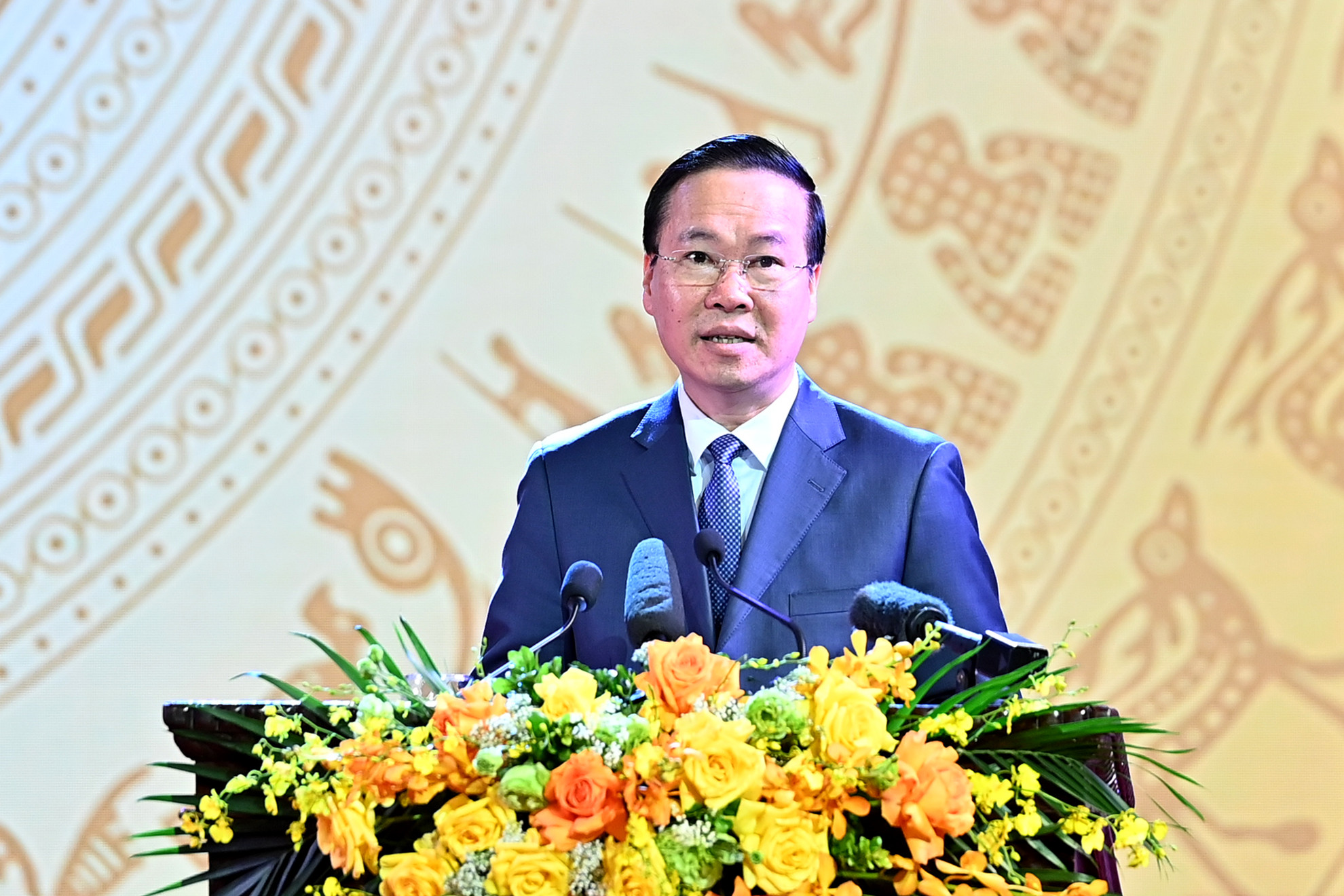 Chủ tịch nước Võ Văn Thưởng phát biểu tại buổi lễ.