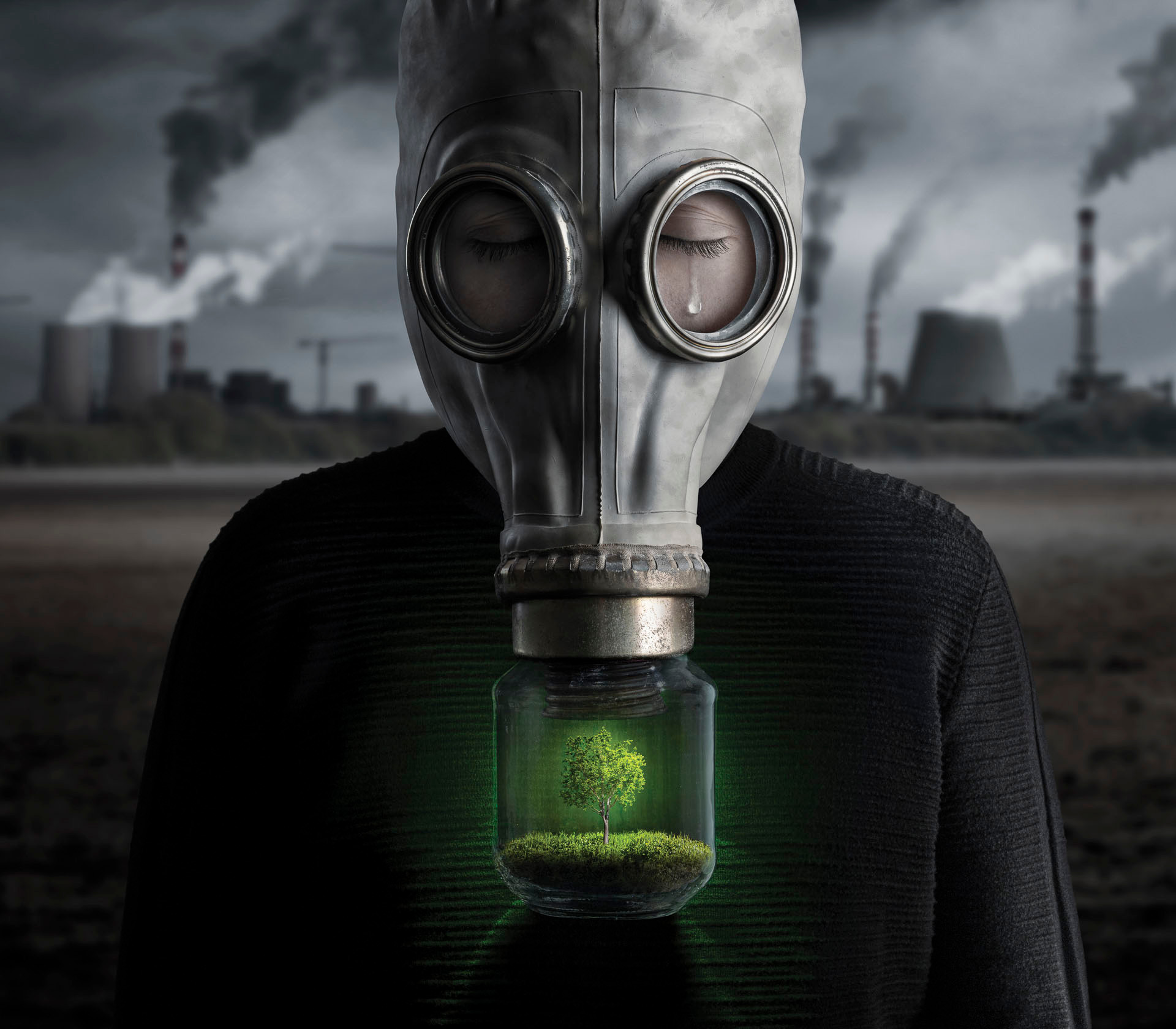 Tác phẩm "Pollution" (tạm dịch Sự ô nhiễm), tác giả André Boto (Bồ Đào Nha), Huy chương Vàng ISF.