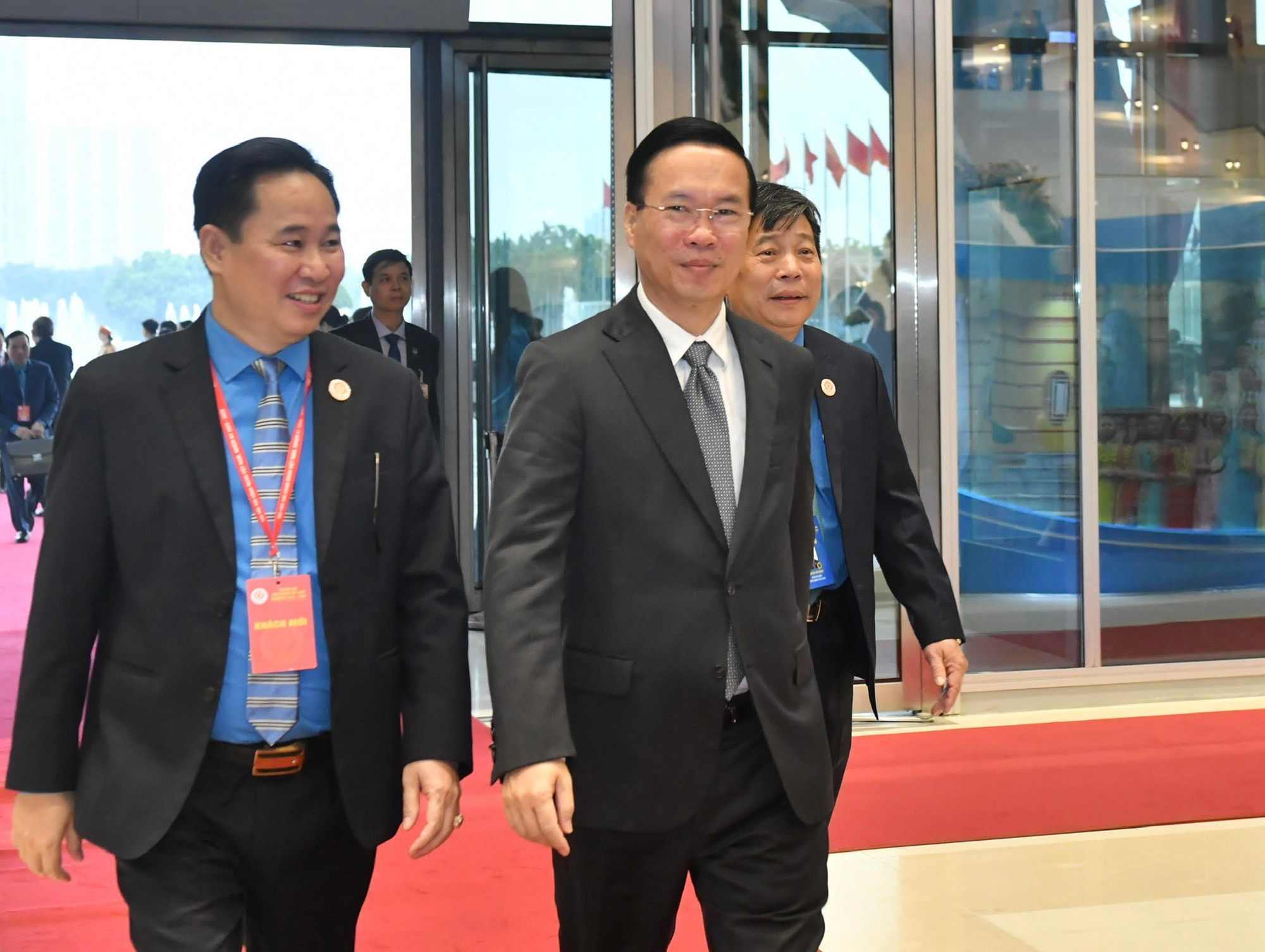 Chủ tịch nước Võ Văn Thưởng đến dự đại hội.