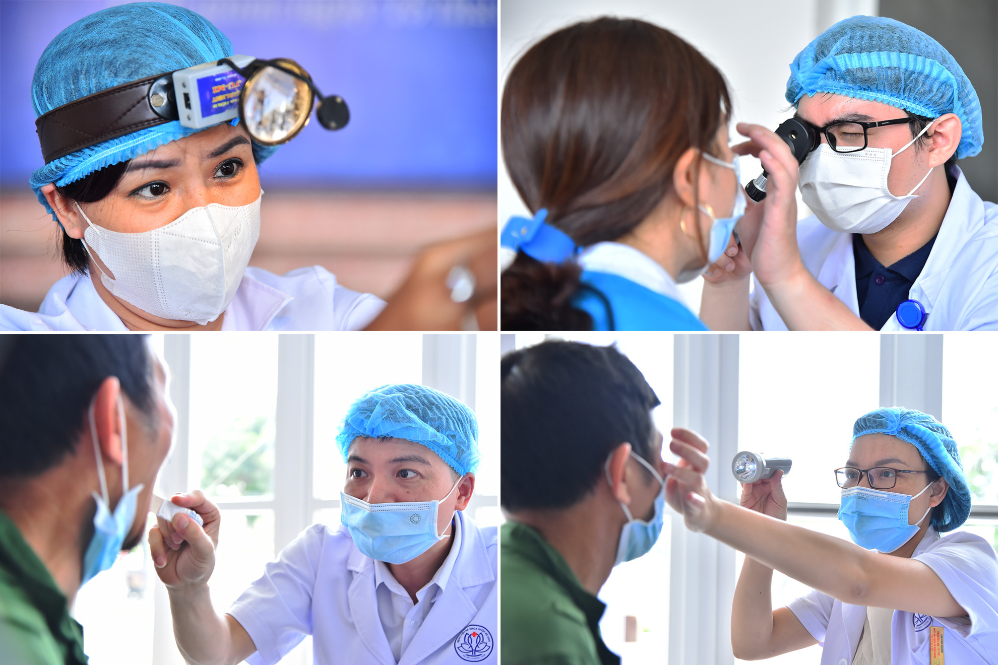 Các y, bác sĩ cẩn thận thăm, khám cho người dân nhằm phát hiện kịp thời các trường hợp bệnh tật, từ đó đưa ra hướng dẫn tư vấn điều trị, chuyển tuyến phù hợp.