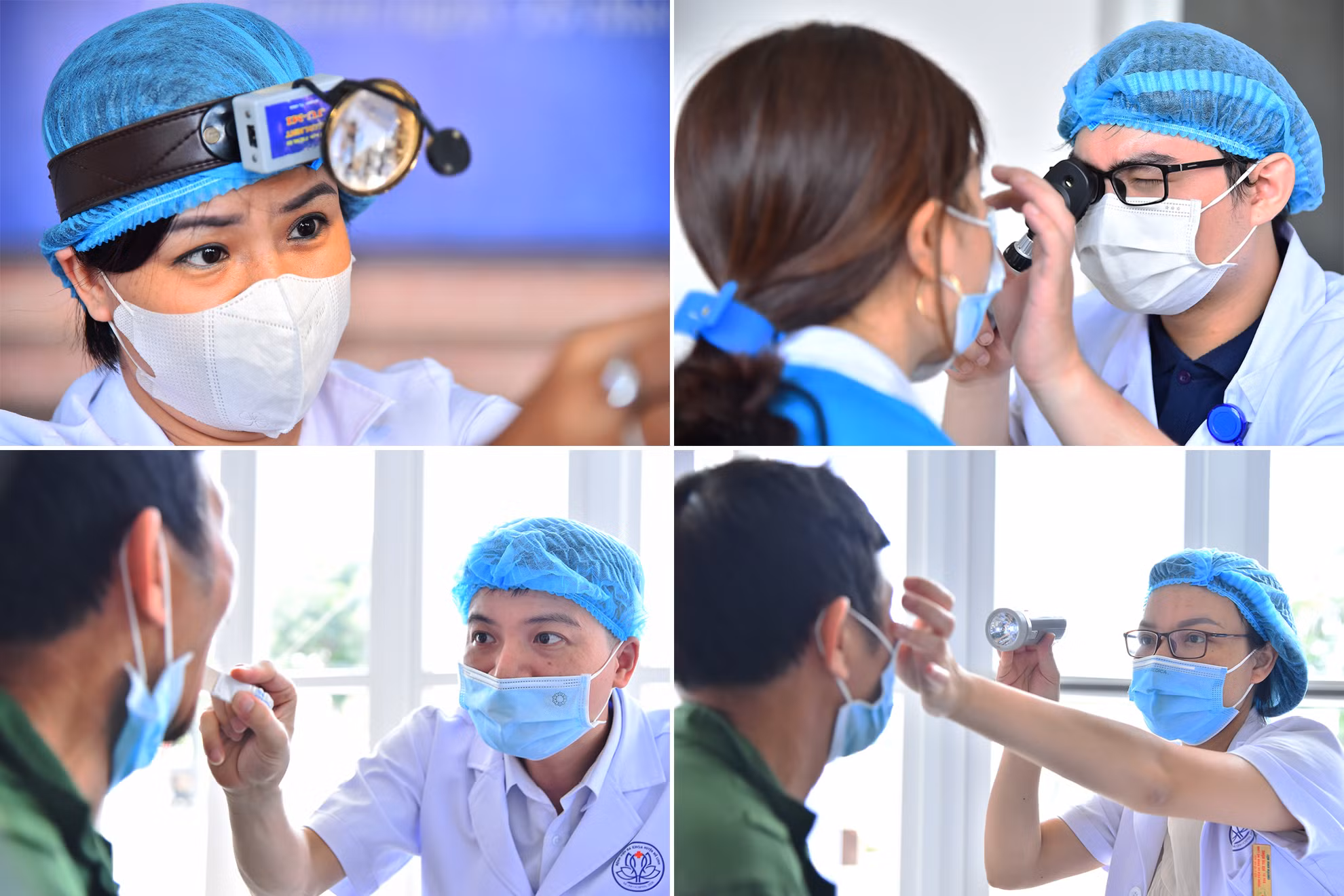 Các y, bác sĩ cẩn thận thăm, khám cho người dân nhằm phát hiện kịp thời các trường hợp bệnh tật, từ đó đưa ra hướng dẫn tư vấn điều trị, chuyển tuyến phù hợp.