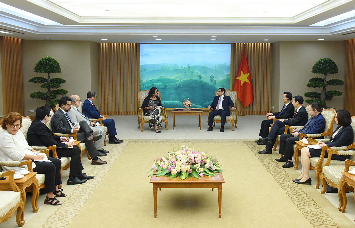 Quang cảnh buổi tiếp.