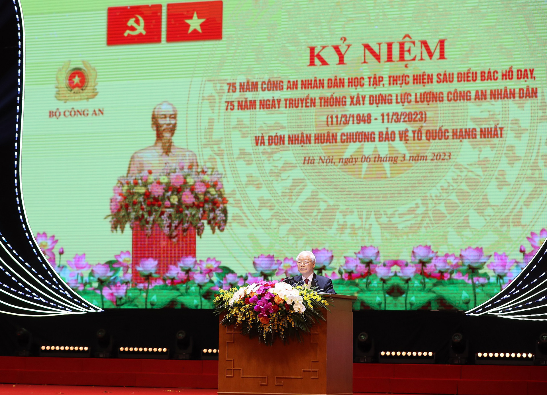 Tổng Bí thư Nguyễn Phú Trọng phát biểu tại lễ kỷ niệm.