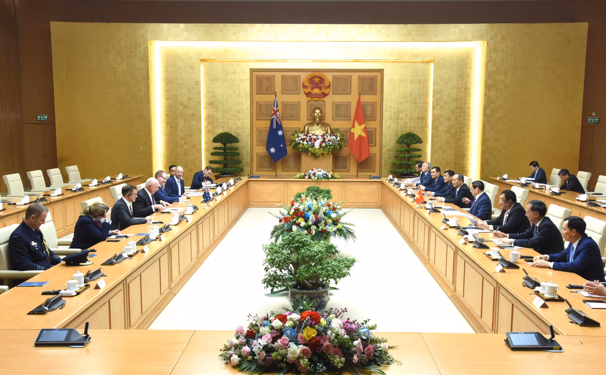 Quang cảnh buổi hội kiến.