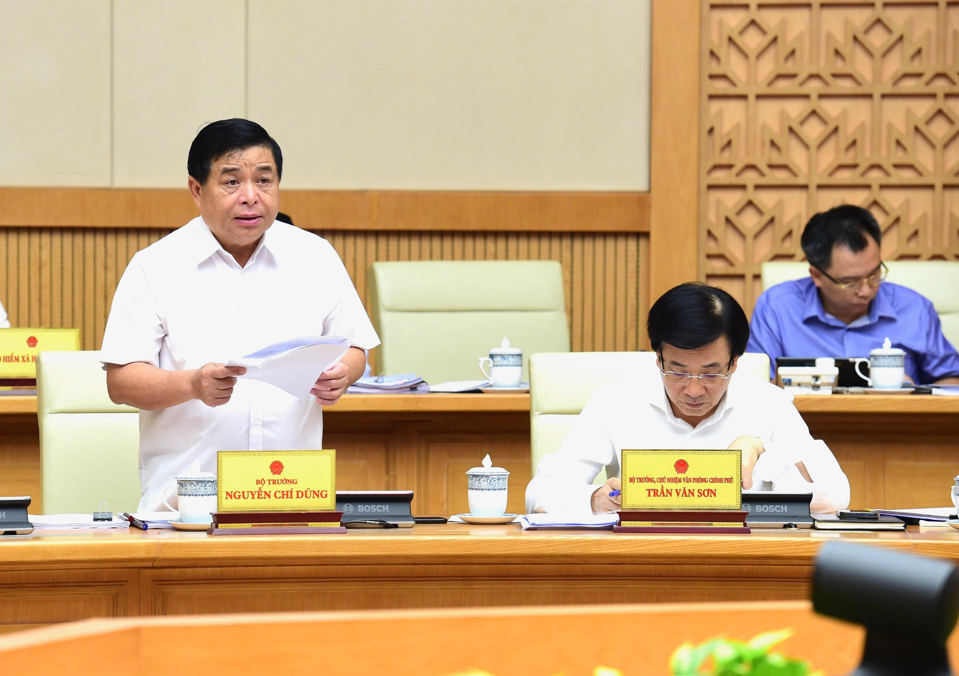 Bộ trưởng Kế hoạch và Đầu tư Nguyễn Chí Dũng phát biểu.