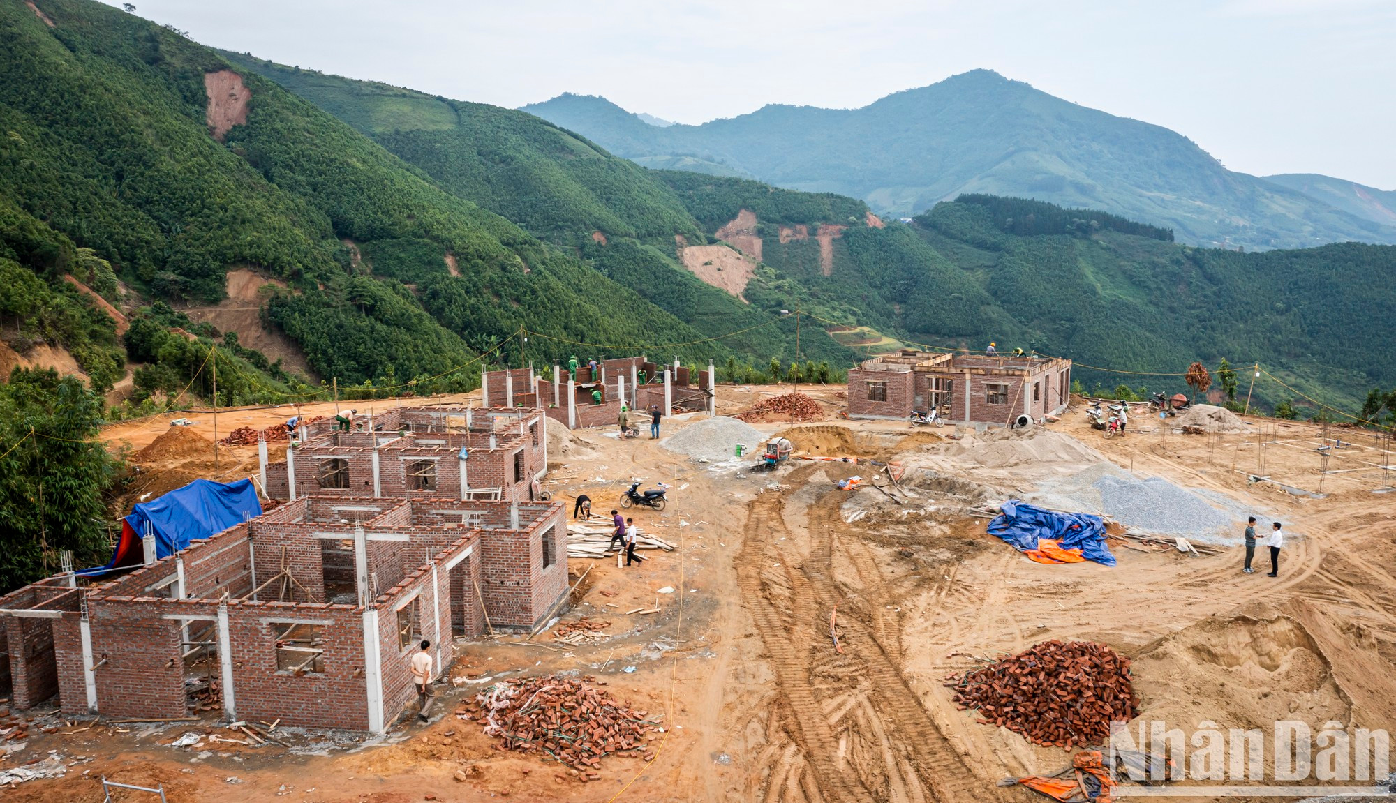 Khu tái định cư thôn Nậm Tông. (Ảnh: THÀNH ĐẠT)