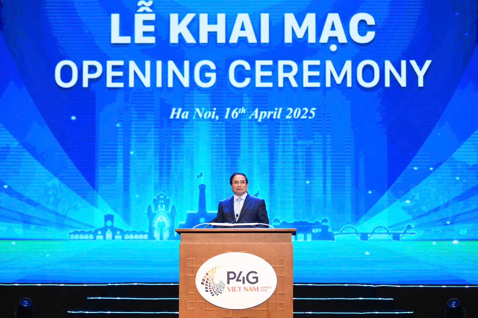 Thủ tướng Chính phủ Phạm Minh Chính phát biểu khai mạc hội nghị. (Ảnh: DUY LINH)